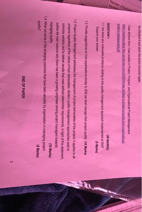 be checked it and when the errors occurred again.