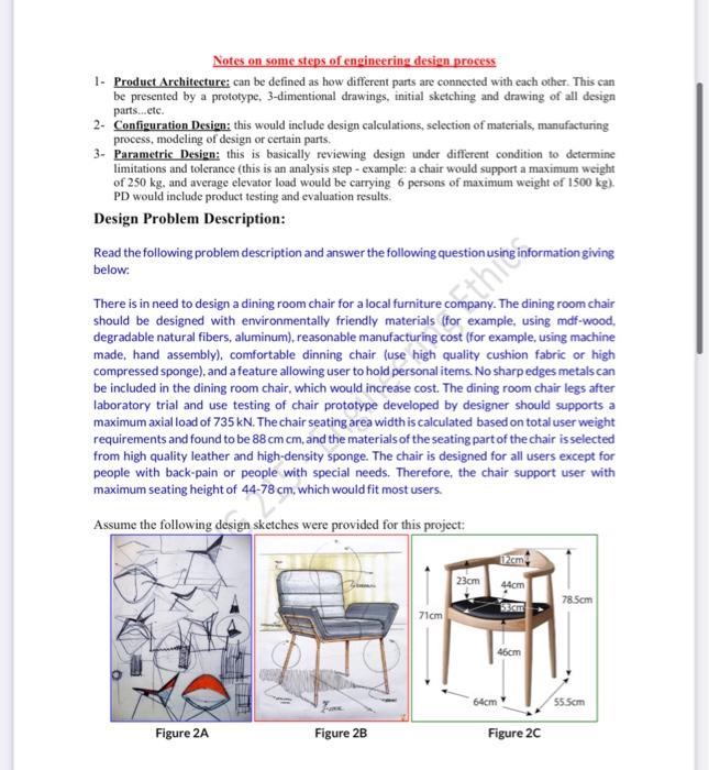 Mini Design Case - Dinning Chair Design rocess.