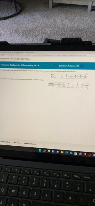 exponential smoothing forcast T2258 woh