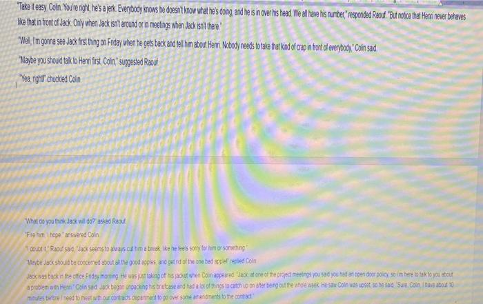 Case Study Team Effectiveness? Colin and Raout