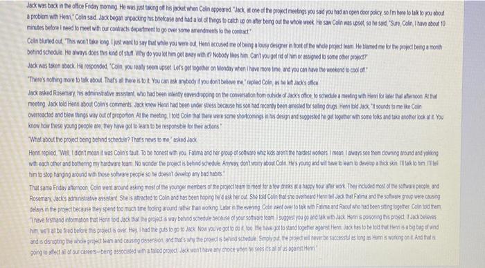 Case Study Team Effectiveness? Colin and Raout