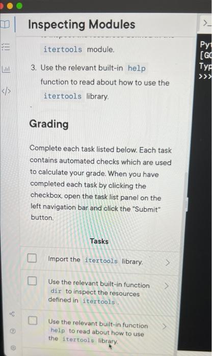 Can you write out the code please ? Inspecting