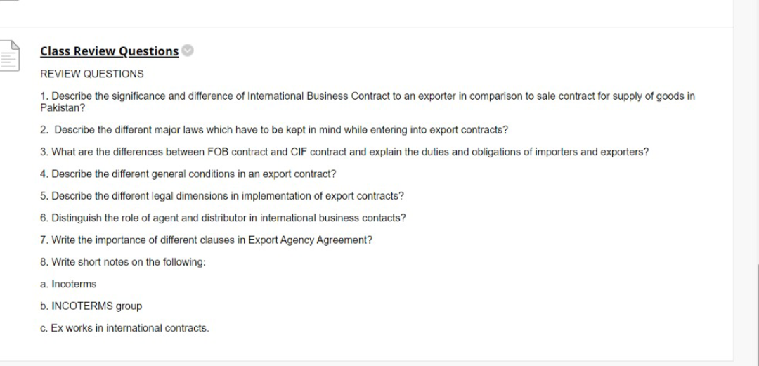 please answer q7 or 7 and 8 both Class Review