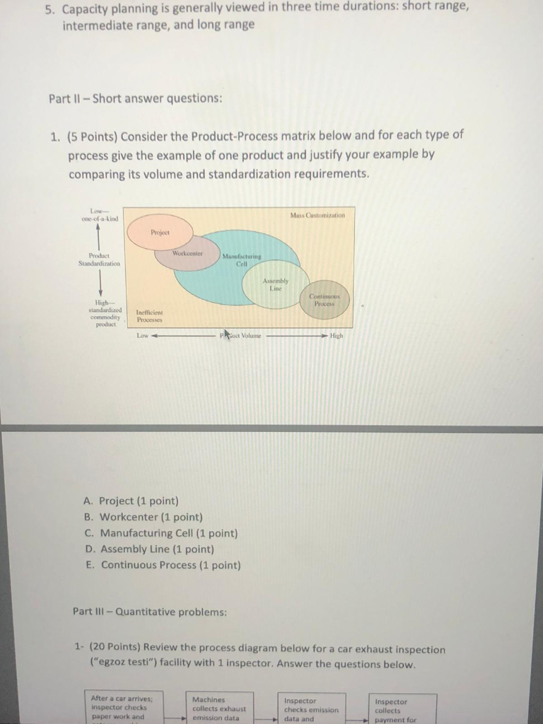 5. Capacity planning is generally viewed in three