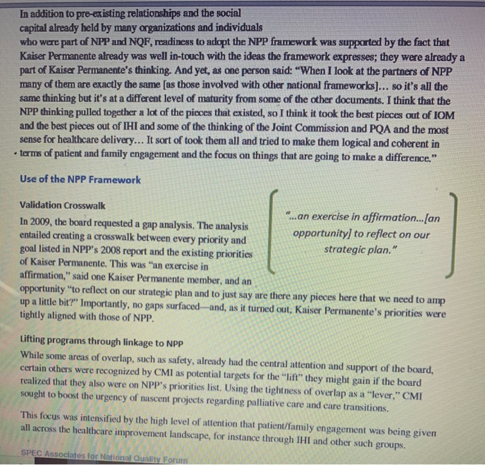 NPP Evaluation Case Study Report - Kaiser