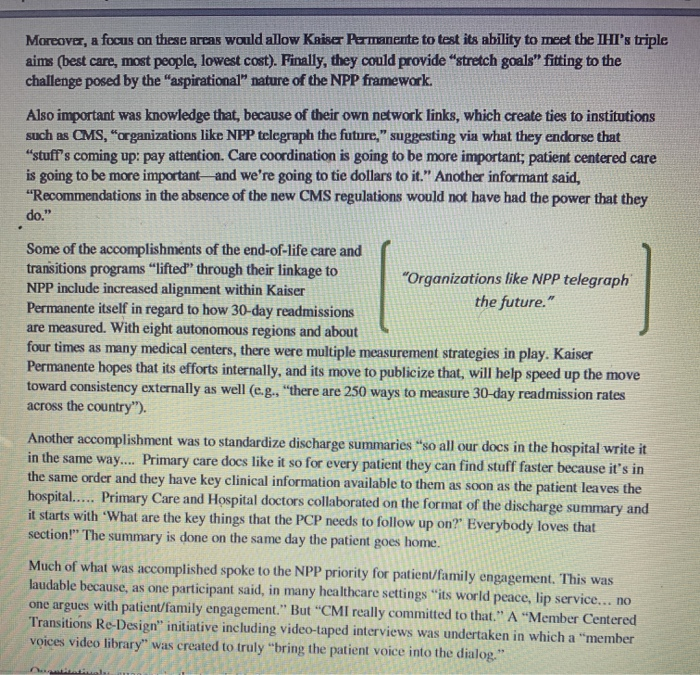 NPP Evaluation Case Study Report - Kaiser