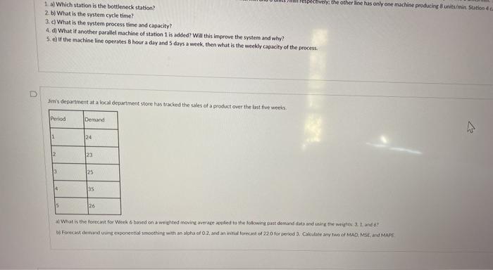 D Consider the network described in the table