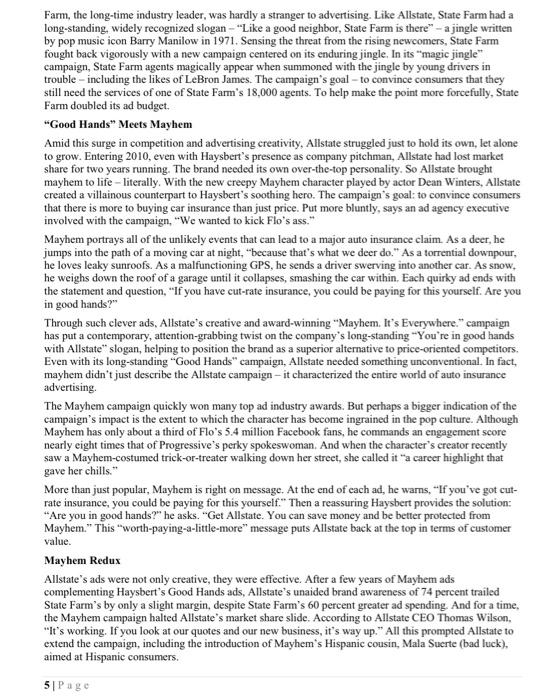 Case II: Allstate In the spring of 1950, the