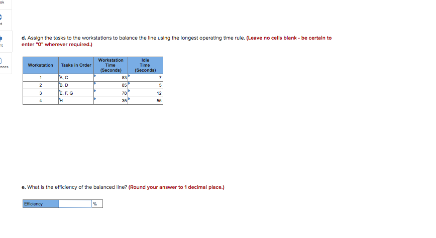 Solve for the efficiency (part e) Problem 5-4