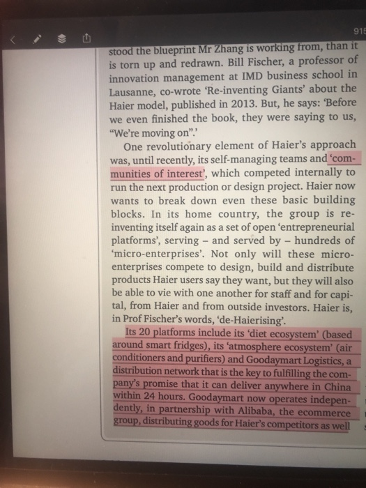 Questions Using the evidence in the Haier case