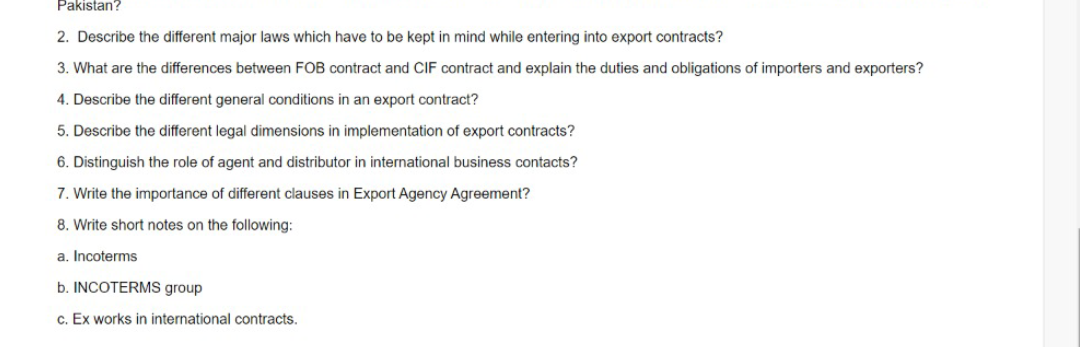 Pls answer 2 or both 2 and 3 Pakistan? 2.