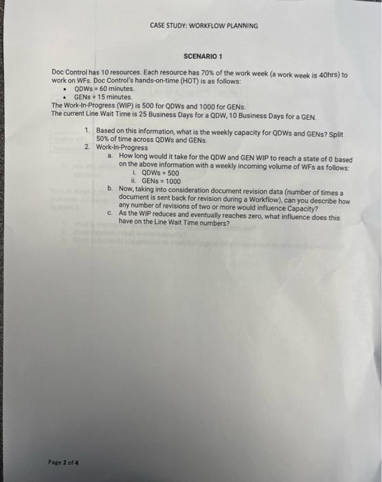 Please answer questions 1 and 2(a)(b)(c). CASE