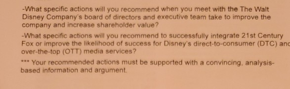 -What specific actions will you recommend when