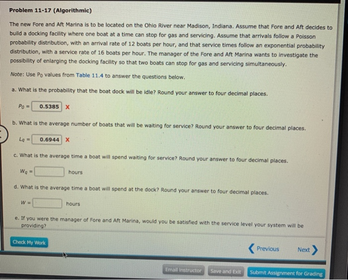 Problem 11-17 (Algorithmic) The new Fore and Aft
