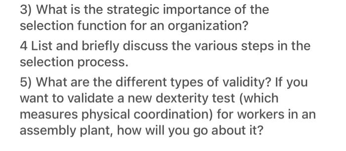 Human resource questions please answer correctly