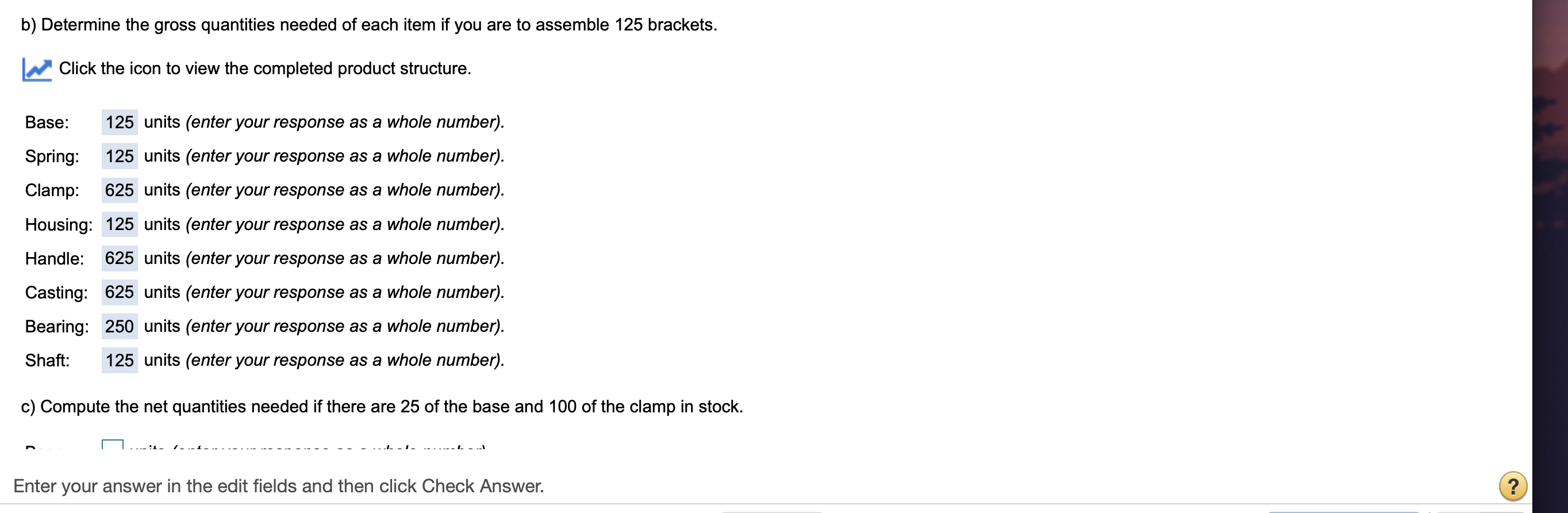 I need part "C" answered please. 7x Problem 14.3