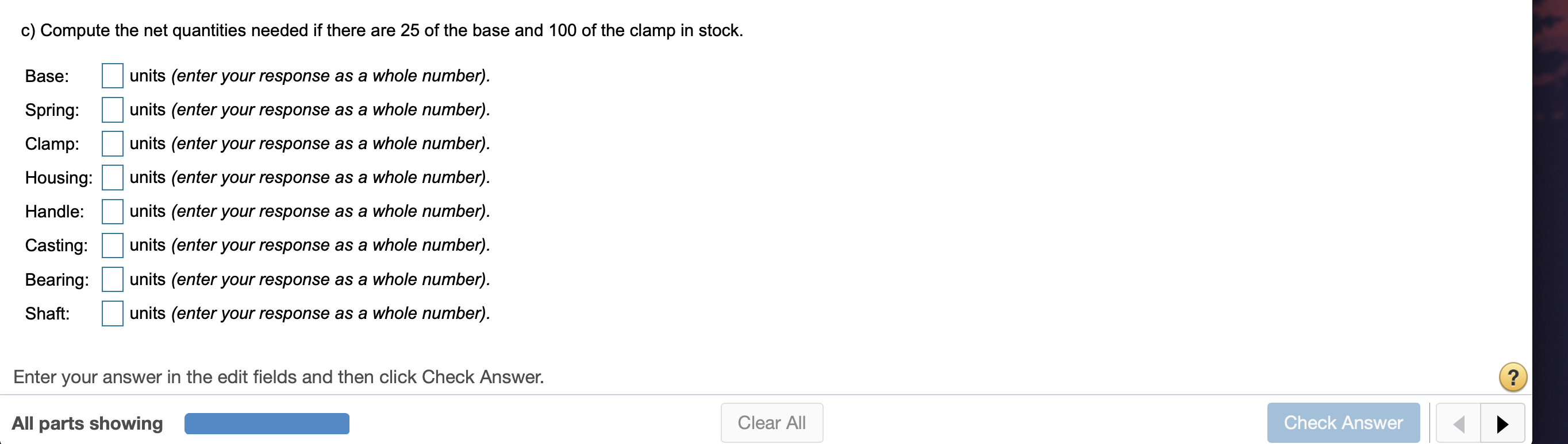 I need part "C" answered please. 7x Problem 14.3