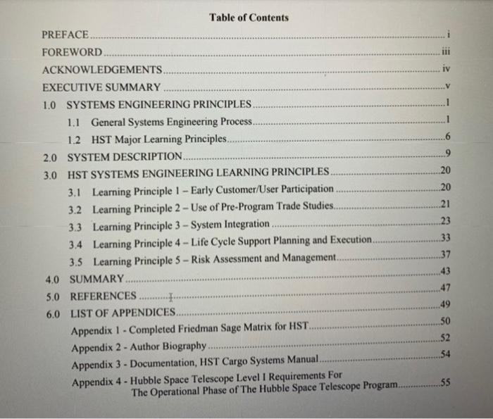 Reading the provided case study : CS3_Hubble