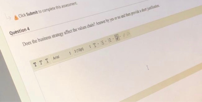 Click Submit to complete this assessment.