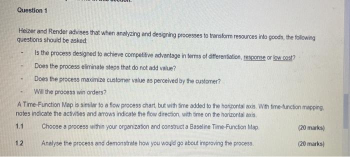 please answer question 1 in full. Worth 40 marks.