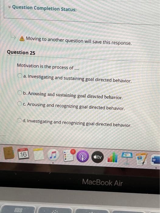 A Moving to another question will save this