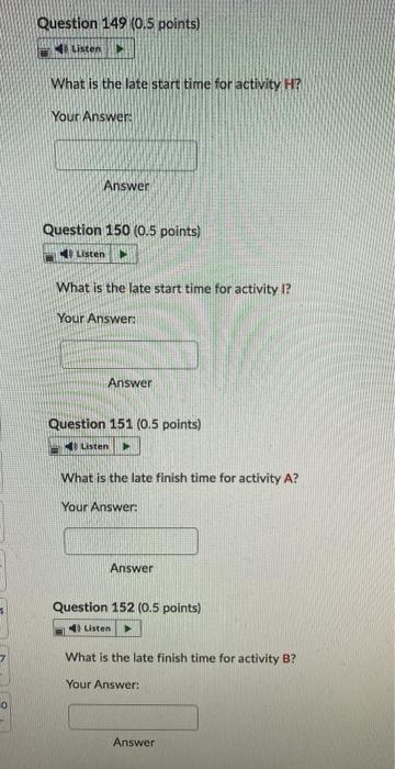 Activity Immediate Predecessor Time A B A 4 A 2 D