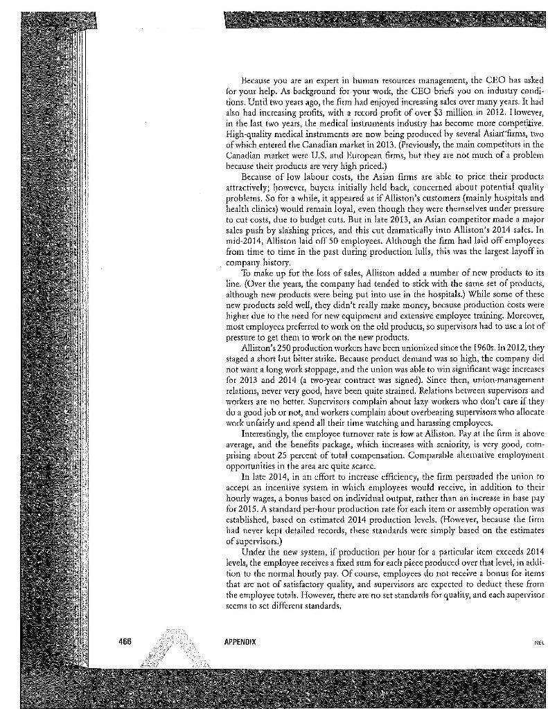 Question 1 - Define the required behaviour and