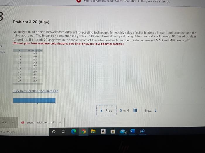 You received no credit for this question in the