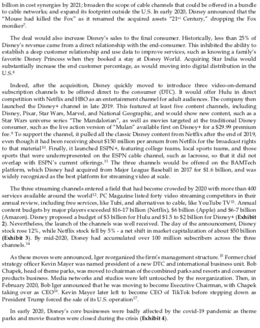 As a consultant to The Walt Disney Companys