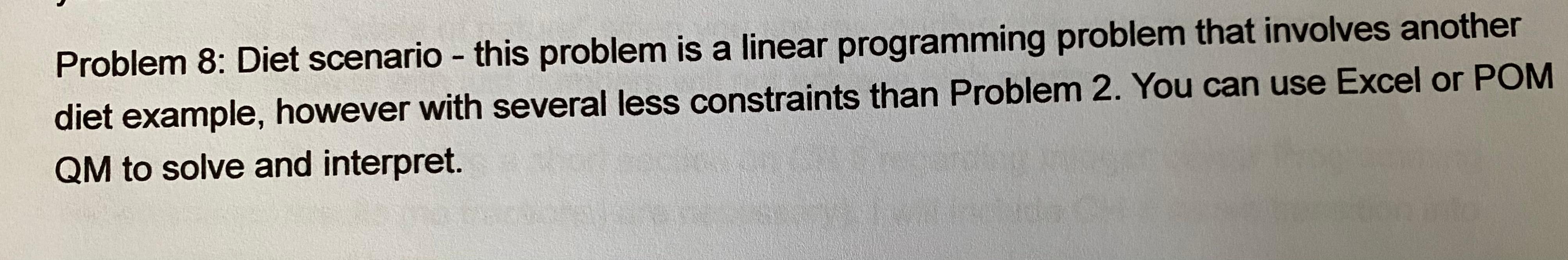 8. A hospital dietitian prepares breakfast menus
