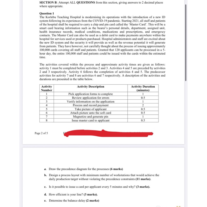 SECTION B: Attempt ALL QUESTIONS from this