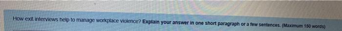 How exit interviews help to manage workplace