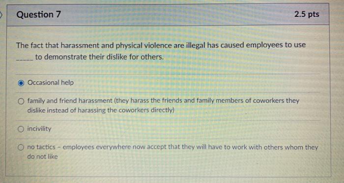 please help me with these 4 Question 5 2.5 pts