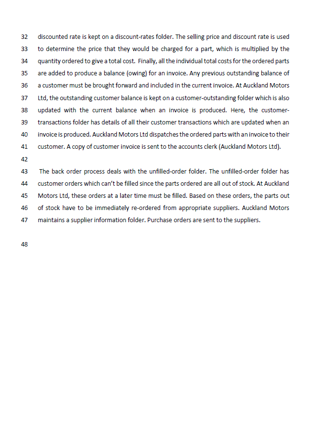 1 2 3 4 5 Appendix A - The Auckland Motors Case