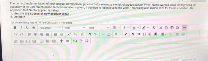 The correct implementation of new product