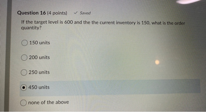 Question 25 (10 points) Average usage = 1000/mo