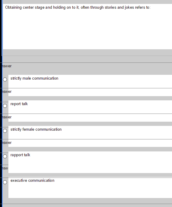 Obtaining center stage and holding on to it,