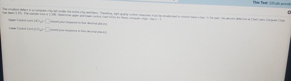 This Test: 100 pts possib The smallest detect in