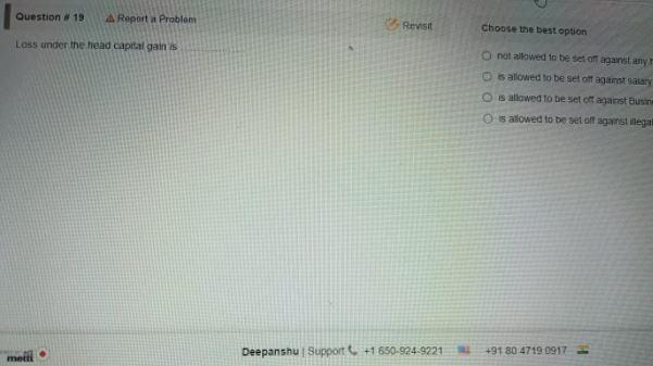 Question #19 A Report Problem Revisit Choose the