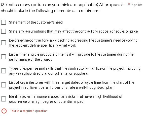(Select as many options as you think are