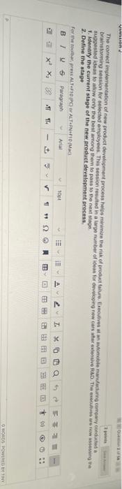 Won The correct implementation of new product