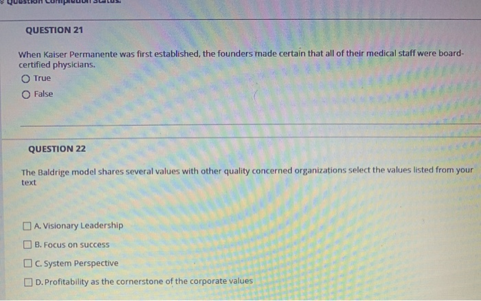 QUESTION 5 Big Data Analytics can be defined as: