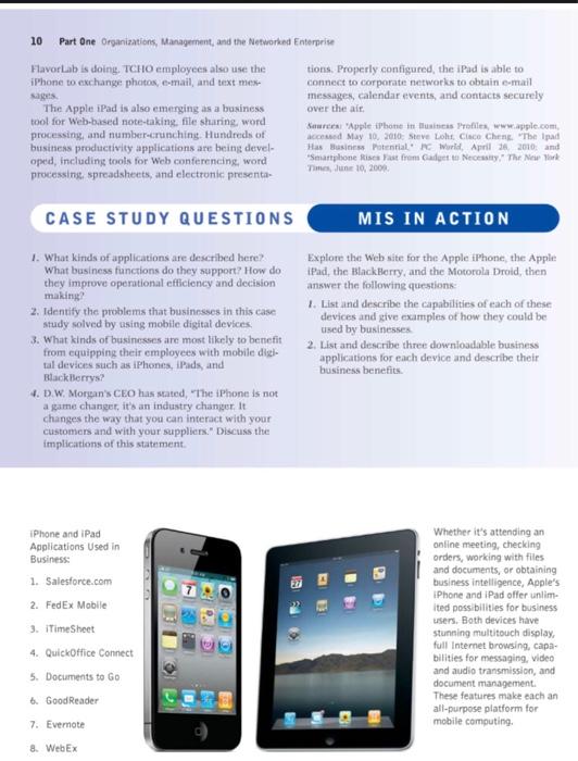 answer the questions in the case study