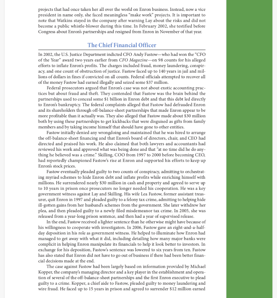 CASE 20 Enron: Not Accounting for the Future*