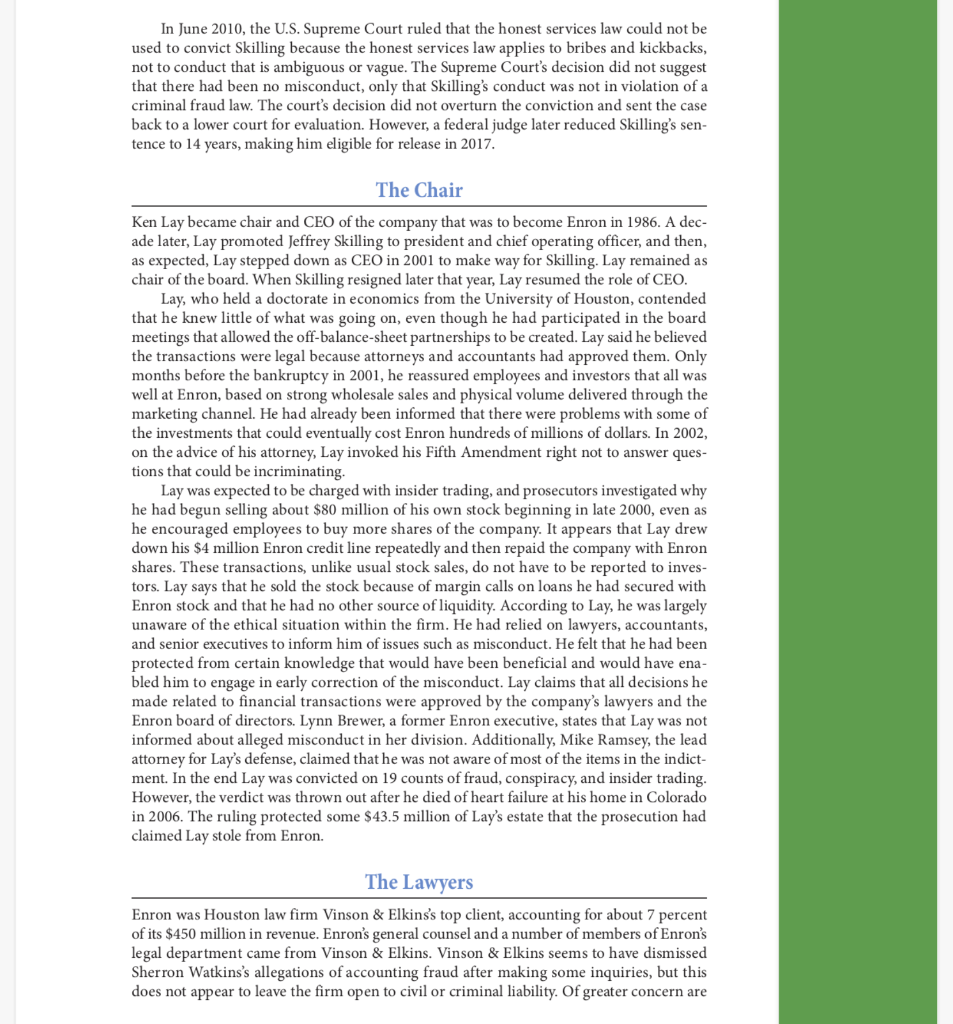 CASE 20 Enron: Not Accounting for the Future*