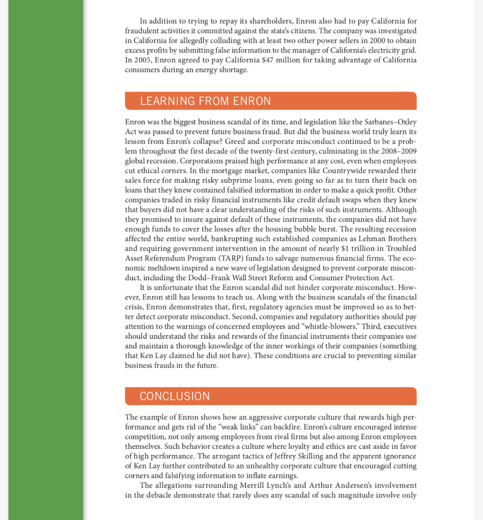 CASE 20 Enron: Not Accounting for the Future*