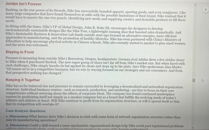 Case 11 Nike | Spreading Out to Win the Race Nike