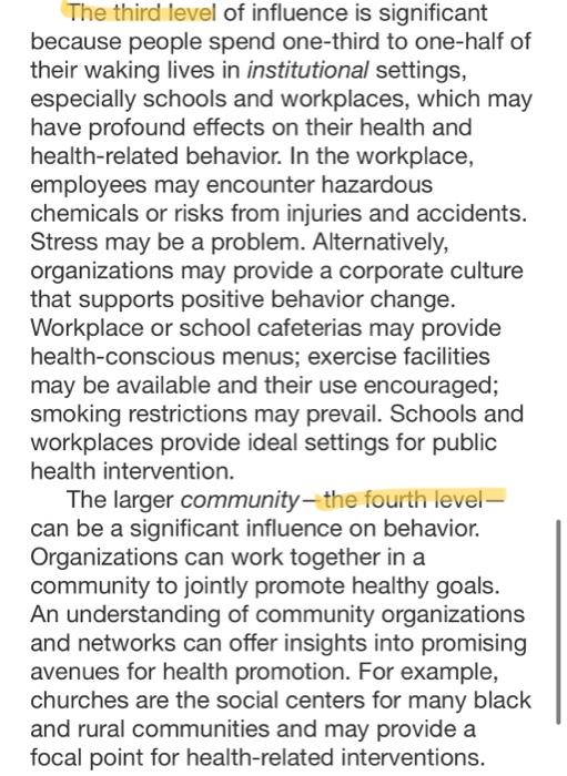 PLEASE HELP. Using the model, design a health