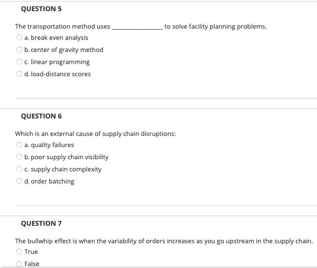 Please answer all Efficient supply chains focus