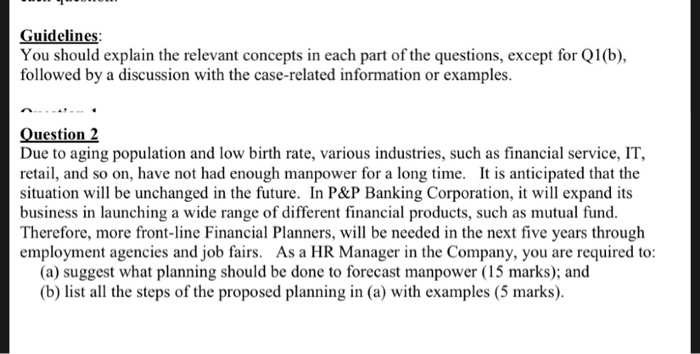 #Hrm Guidelines: You should explain the relevant